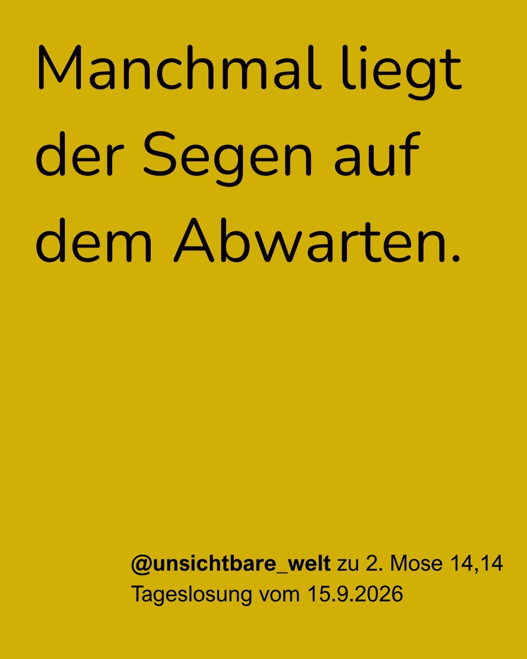 Sinnspruch Bild